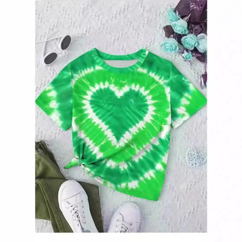 2024 nou Amazon transfrontalier îmbrăcăminte pentru femei adulți copii creativ casual imprimare 3D mânecă scurtă tricou poate fi DIY