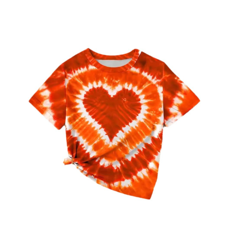 2024 nou Amazon transfrontalier îmbrăcăminte pentru femei adulți copii creativ casual imprimare 3D mânecă scurtă tricou poate fi DIY