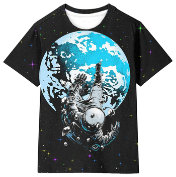 Modes pavasara jaunā modes zīmola pāru kleitas ar personalizētu vīriešu un sieviešu 3D drukas termiskās pārneses T-kreklu matiem