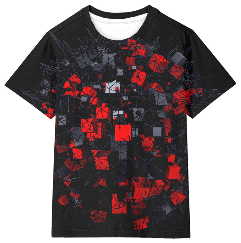 Modes pavasara jaunā modes zīmola pāru kleitas ar personalizētu vīriešu un sieviešu 3D drukas termiskās pārneses T-kreklu matiem