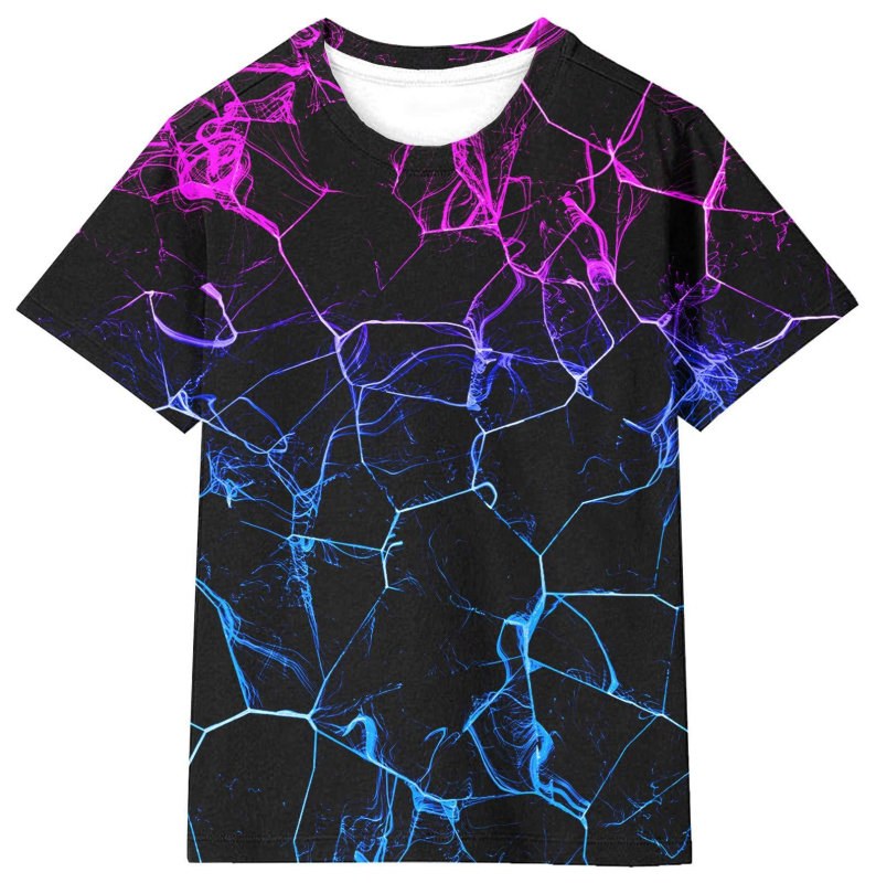 Modes pavasara jaunā modes zīmola pāru kleitas ar personalizētu vīriešu un sieviešu 3D drukas termiskās pārneses T-kreklu matiem