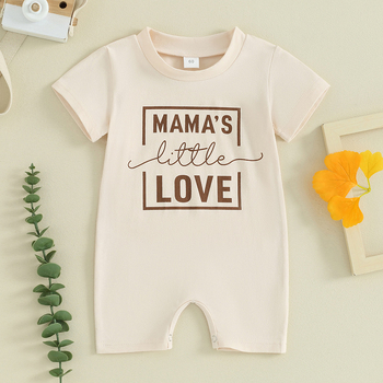 Νέα καλοκαιρινή φόρμα μωρού 2024, νέα παιδική κοντομάνικη φόρμα με κορεατικό γράμμα και τυπωμένη φόρμα μωρού