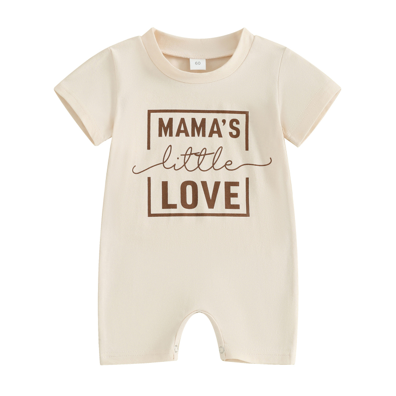 Salopetă de vară pentru bebeluși 2024, salopetă cu mânecă scurtă pentru copii, stil coreean, cu imprimeu de litere