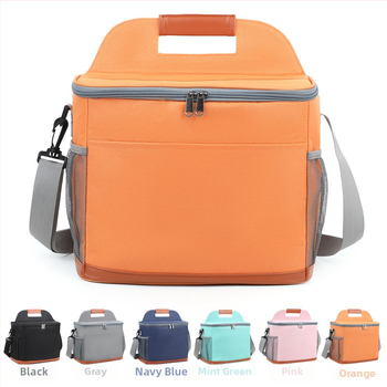 Tarpvalstybinis Oksfordo audinio sutirštinto aliuminio folijos pikniko krepšys lauko per petį kvadratinis izoliacinis krepšys didelės talpos pietų izoliacinis krepšys