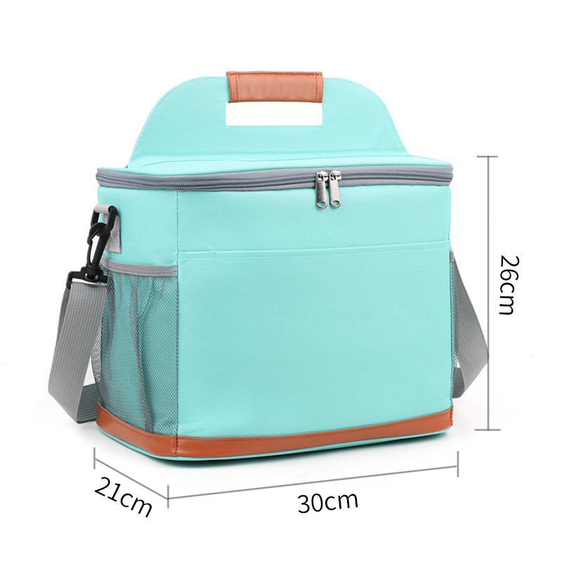 Tarpvalstybinis Oksfordo audinio sutirštinto aliuminio folijos pikniko krepšys lauko per petį kvadratinis izoliacinis krepšys didelės talpos pietų izoliacinis krepšys