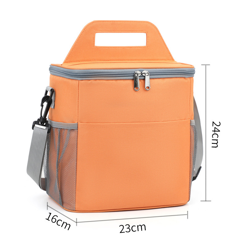 Tarpvalstybinis Oksfordo audinio sutirštinto aliuminio folijos pikniko krepšys lauko per petį kvadratinis izoliacinis krepšys didelės talpos pietų izoliacinis krepšys