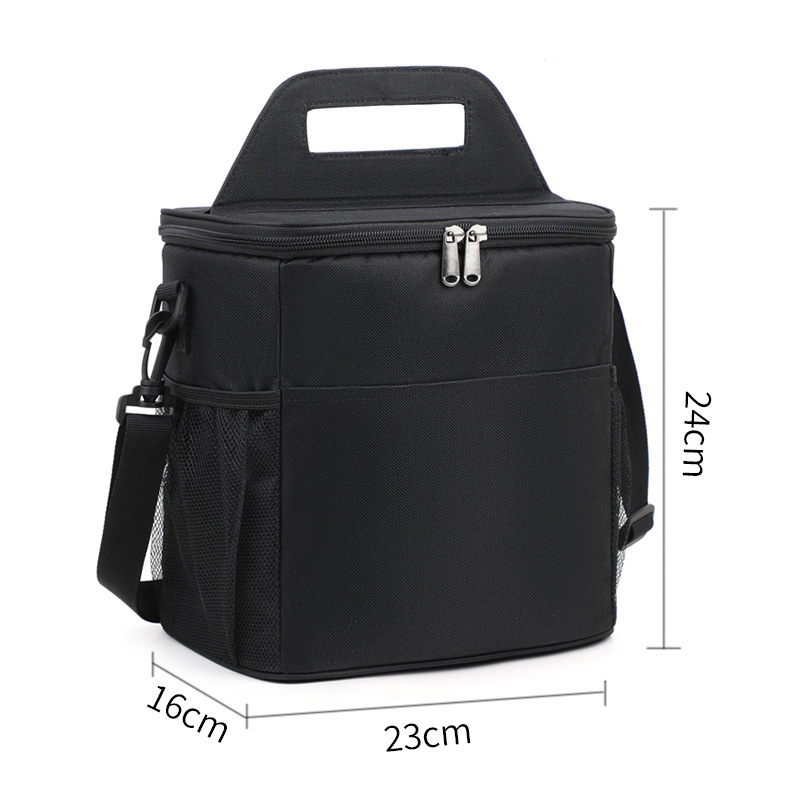 Tarpvalstybinis Oksfordo audinio sutirštinto aliuminio folijos pikniko krepšys lauko per petį kvadratinis izoliacinis krepšys didelės talpos pietų izoliacinis krepšys