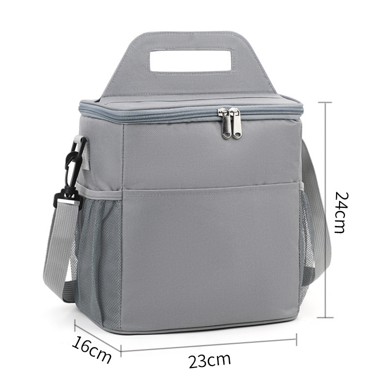 Tarpvalstybinis Oksfordo audinio sutirštinto aliuminio folijos pikniko krepšys lauko per petį kvadratinis izoliacinis krepšys didelės talpos pietų izoliacinis krepšys