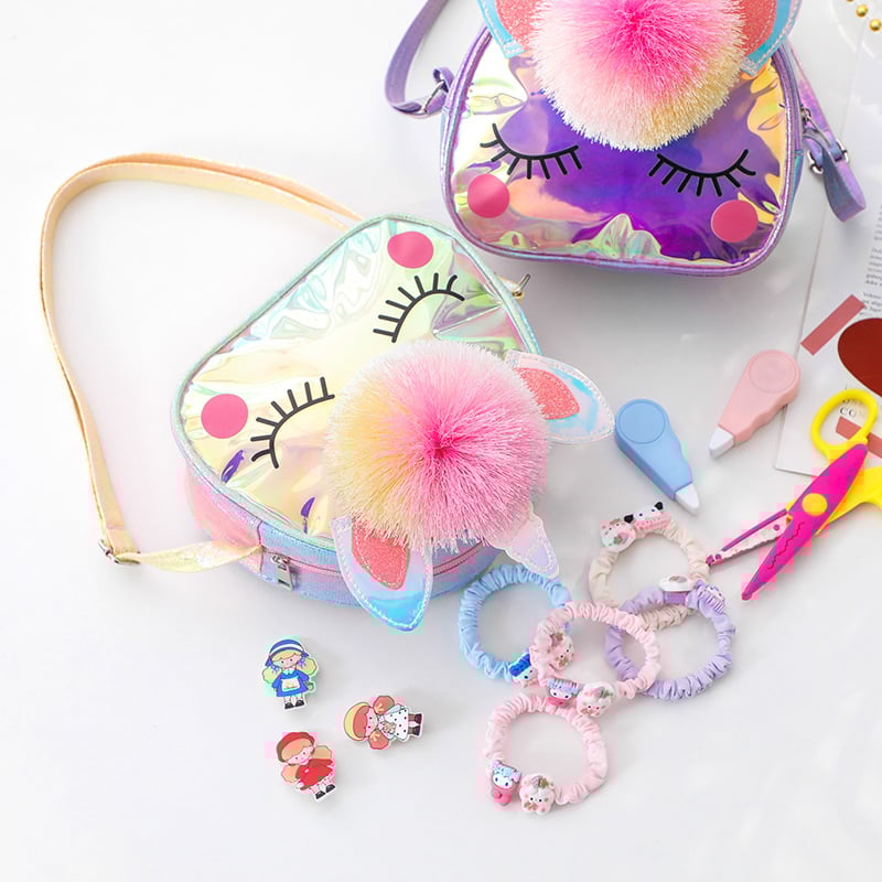 Vienradža bērnu vienradža ceļojumu soma, jauīga skolēnu plecu soma, TPU uzglabāšanas soma, multfilmas stila plecu soma