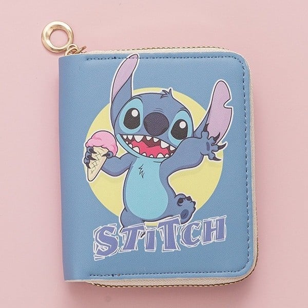 Portofel elegant sezonier nou cu stele Dailou la modă, portofel scurt cu fermoar, imprimat cu desene animate, mini portofel cu card