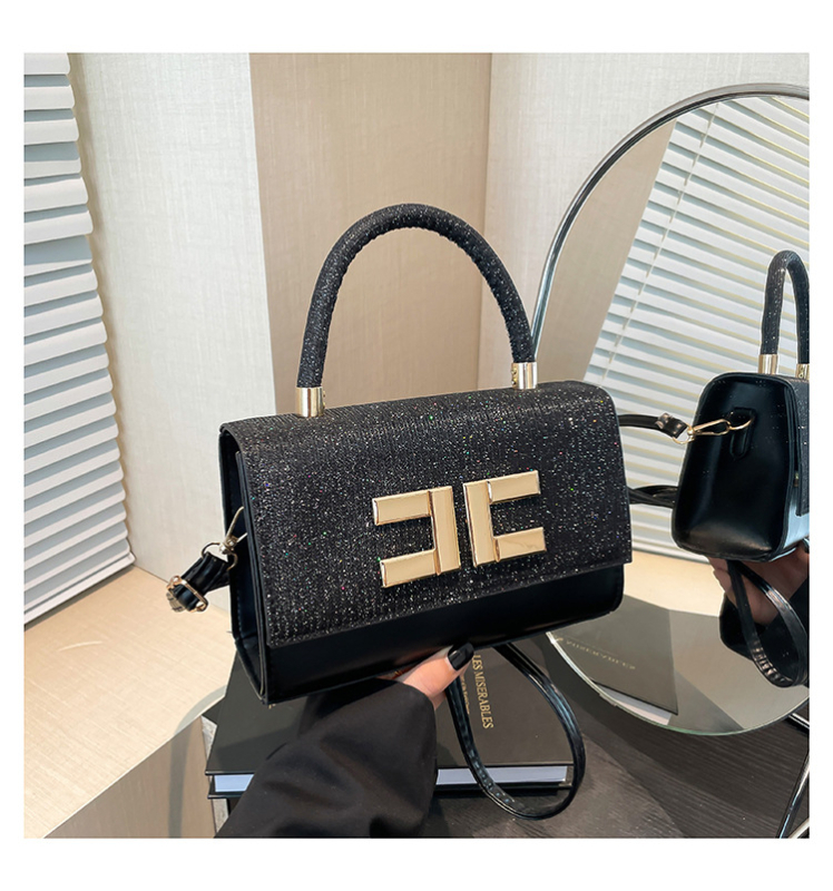 2024 m. paprastos tekstinės visų rungtynių rankinės, maža kvadratinė moteriška rankinė, rankinė per petį, pažastis, moteriška rankinė