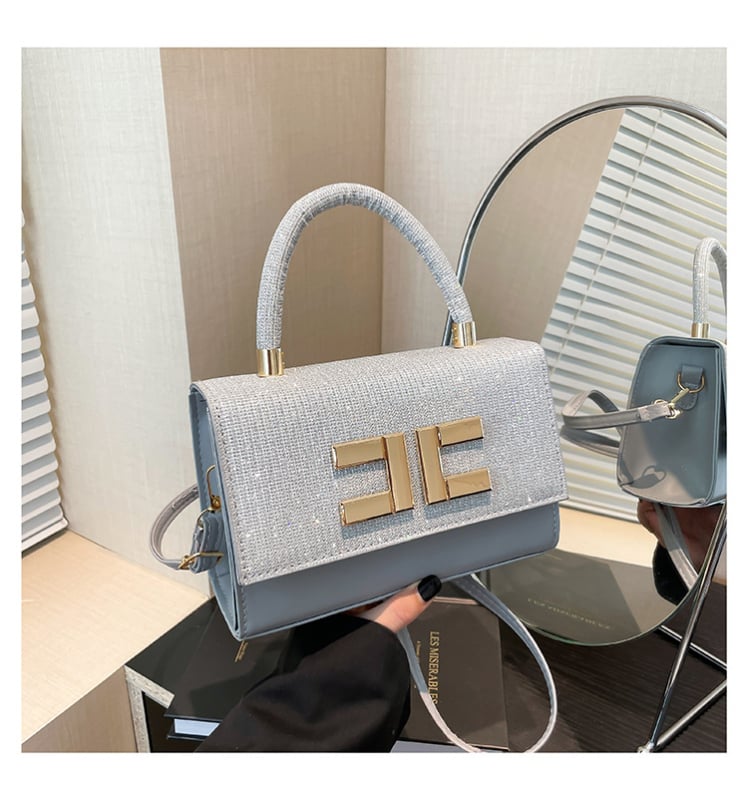 2024 m. paprastos tekstinės visų rungtynių rankinės, maža kvadratinė moteriška rankinė, rankinė per petį, pažastis, moteriška rankinė