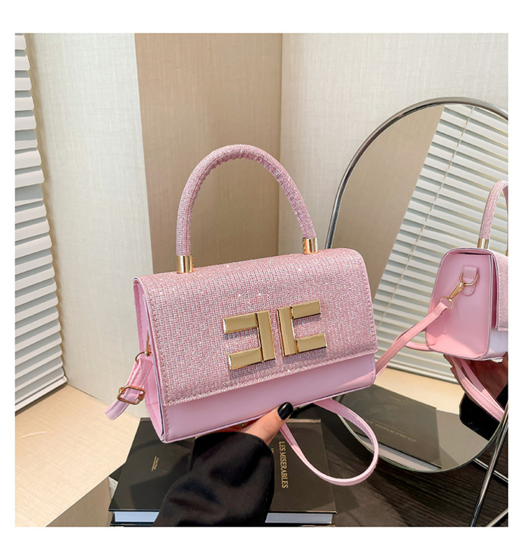 2024 m. paprastos tekstinės visų rungtynių rankinės, maža kvadratinė moteriška rankinė, rankinė per petį, pažastis, moteriška rankinė