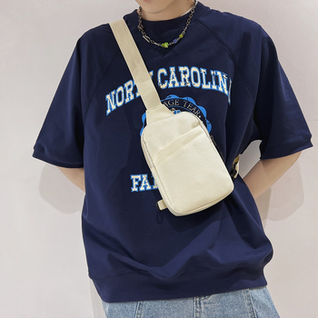 Poiste väike kott, trendikas bränd, universaalne, ühe õlaga mündikott, väike rinnakott, Instagram, trendikas väike kott, spordi vabaaja õlakott