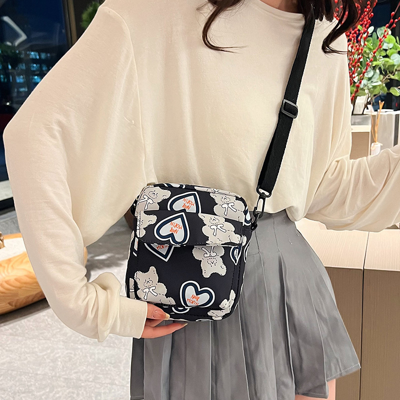 Jauna mobilā tālruņa soma, plecu soma, modes krāsa, vienkārša audekla soma, vertikāla mīlestība, sieviešu soma, plecu atslēgas maciņš, monētu maciņš