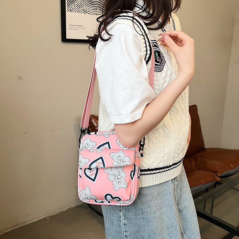 Jauna mobilā tālruņa soma, plecu soma, modes krāsa, vienkārša audekla soma, vertikāla mīlestība, sieviešu soma, plecu atslēgas maciņš, monētu maciņš