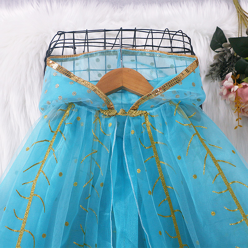 Jauns Aisha Princess apmetnis, virsdrēbes, meiteņu šalle, bērnu svētku apmetnis, rietumu stila veste, noliktavā vairumtirdzniecībā