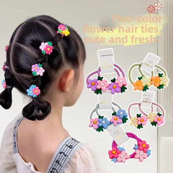 Mergaitėms skirta saugi minkšta klijų virvelė gėlės galvutei, miela gėlė, nekenkia plaukų virvelei, kūdikio kaspino formos plaukų žiedas