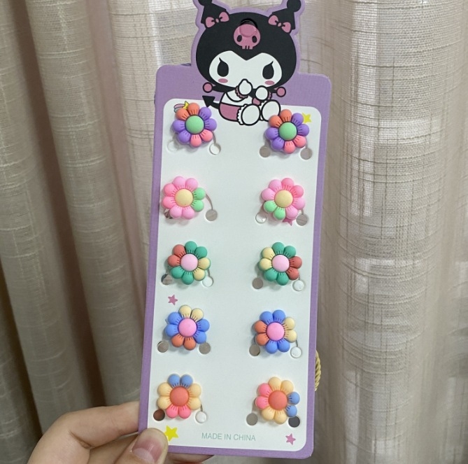 Mergaitėms skirta saugi minkšta klijų virvelė gėlės galvutei, miela gėlė, nekenkia plaukų virvelei, kūdikio kaspino formos plaukų žiedas