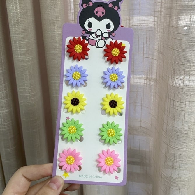 Mergaitėms skirta saugi minkšta klijų virvelė gėlės galvutei, miela gėlė, nekenkia plaukų virvelei, kūdikio kaspino formos plaukų žiedas