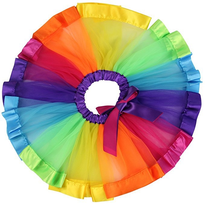 Amazon Eiropas un Amerikas varavīksnes svārki, sieta tutu svārki, bērnu deju svārki, meiteņu svārki, pontona svārki