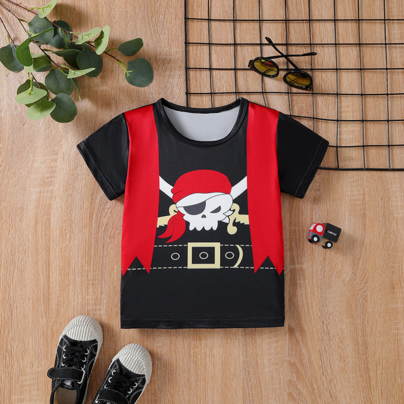 Tricou de vară cu mânecă scurtă pentru copii, cu imprimeu inedit, pentru băieți și fete, topuri cu mânecă scurtă în stil coreean pentru copii, distractiv și drăguț