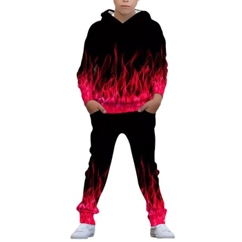 Παιδικά Ρούχα Αγοριών Φθινοπωρινό Φόρεμα με Κουκούλα Νέο Ευέλικτο και Όμορφο Σετ Δύο Τεμαχίων Άμεση Πώληση από το Εργοστάσιο Rb05-Rc01