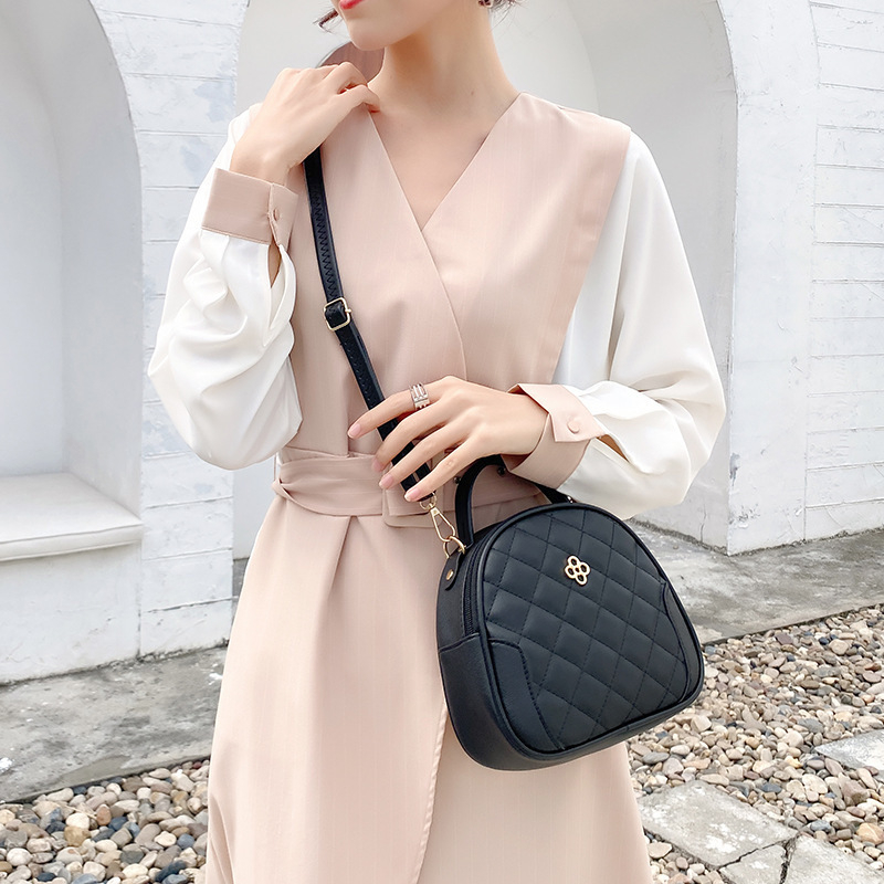 Moterų karta, nešiojamas deimantinis krepšys su apvalkalu, 2022 m. rudens ir žiemos korėjietiškos asmenybės spalvos įstrižai per petį permatoma monetų piniginė