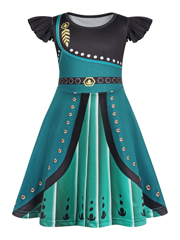 Piiriülesed tüdrukute seelikud 3-6-aastastele laste kleidid öösärgid printsess Elsa seeria halloweeni kostüümid laste rõivakollektsioon