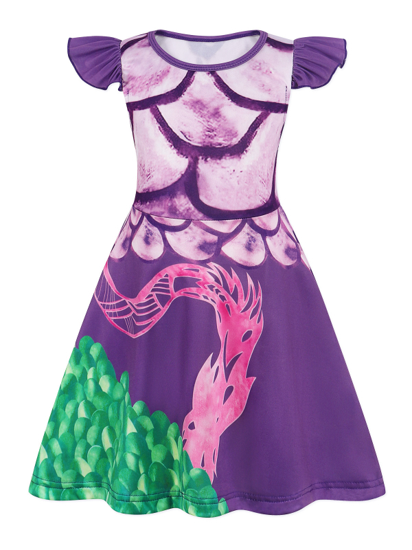 Piiriülesed tüdrukute seelikud 3-6-aastastele laste kleidid öösärgid printsess Elsa seeria halloweeni kostüümid laste rõivakollektsioon