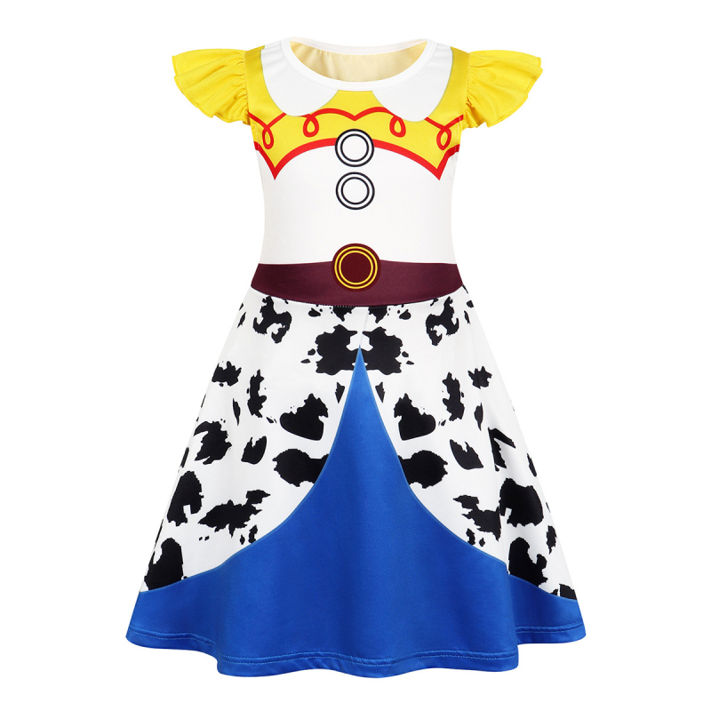 Piiriülesed tüdrukute seelikud 3-6-aastastele laste kleidid öösärgid printsess Elsa seeria halloweeni kostüümid laste rõivakollektsioon