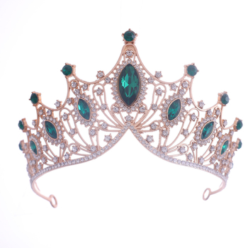 Piiriülesed pruudikroonid, juukseaksessuaarid, Euroopa ja Ameerika pulmaõhtusöök, barokkstiilis kividega kroon, juuksepael, juukseaksessuaarid