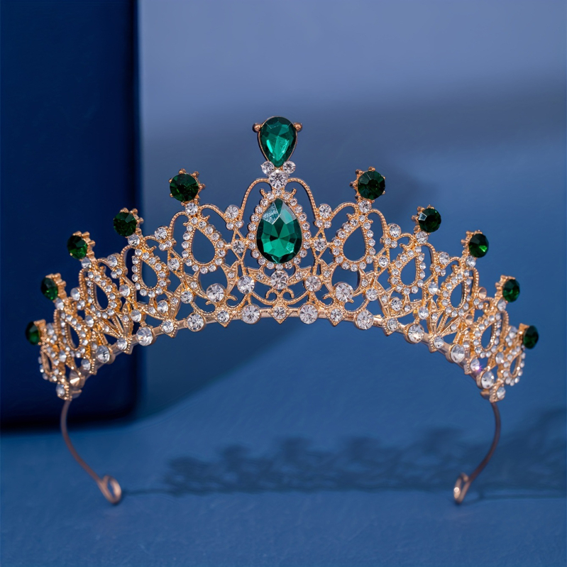 Tarptautiniai nuotakos karūnos plaukų aksesuarai, europietiški ir amerikietiški vestuvių vakarienės baroko stiliaus cirkonio karūnos plaukų juostos plaukų aksesuarai