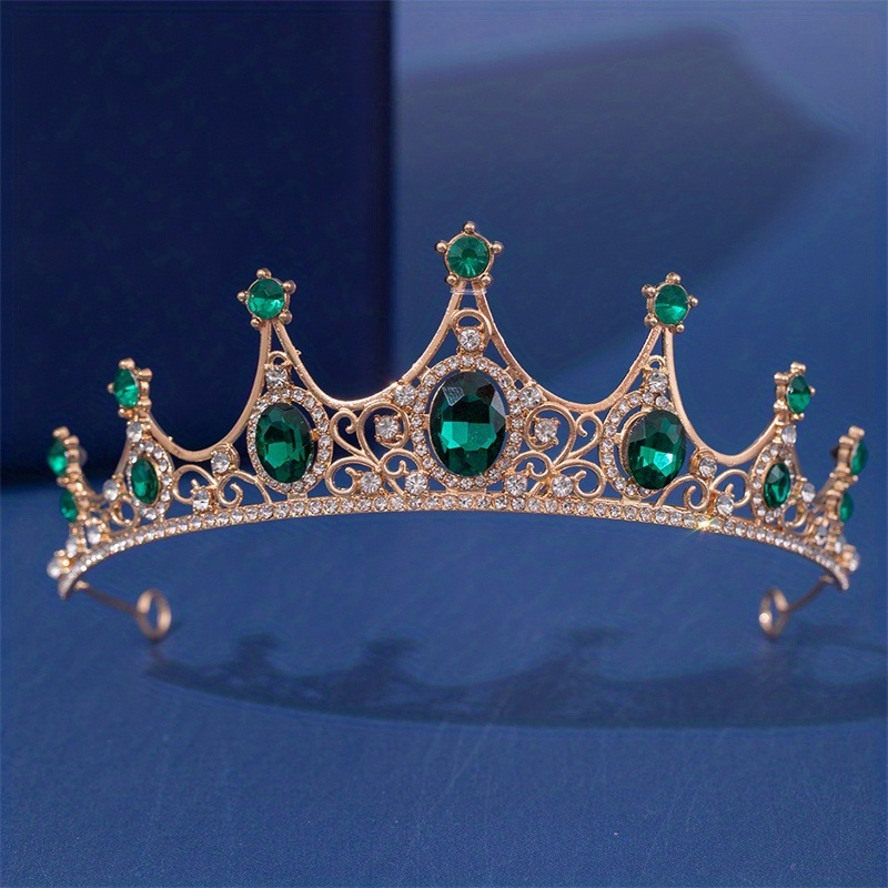 Tarptautiniai nuotakos karūnos plaukų aksesuarai, europietiški ir amerikietiški vestuvių vakarienės baroko stiliaus cirkonio karūnos plaukų juostos plaukų aksesuarai