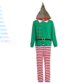 Euroopa ja Ameerika jõulupidu Parin-child vabaaja ülikond rohelise trükiga COSplay kleit mängiv pidžaamaülikond