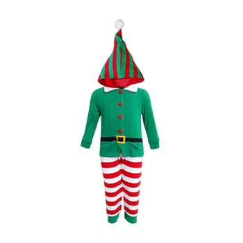 Euroopa ja Ameerika jõulupidu Parin-child vabaaja ülikond rohelise trükiga COSplay kleit mängiv pidžaamaülikond