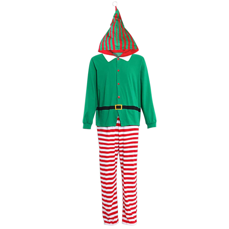 Euroopa ja Ameerika jõulupidu Parin-child vabaaja ülikond rohelise trükiga COSplay kleit mängiv pidžaamaülikond