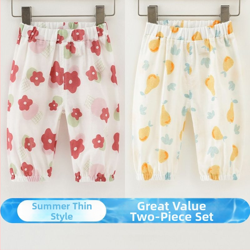 Laste sääsevastased püksid beebidele, klass A, puhtast puuvillast suvised bloomer’id poistele ja tüdrukutele, beebipüksid, lahtised, õhukesed, kõik-ühes-sobivad, trendikad