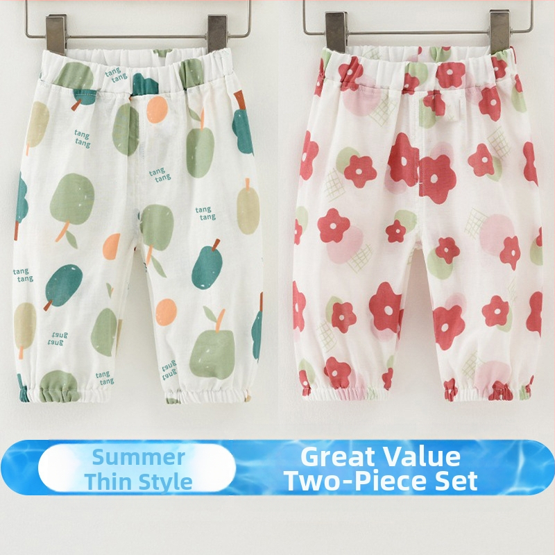 Laste sääsevastased püksid beebidele, klass A, puhtast puuvillast suvised bloomer’id poistele ja tüdrukutele, beebipüksid, lahtised, õhukesed, kõik-ühes-sobivad, trendikad