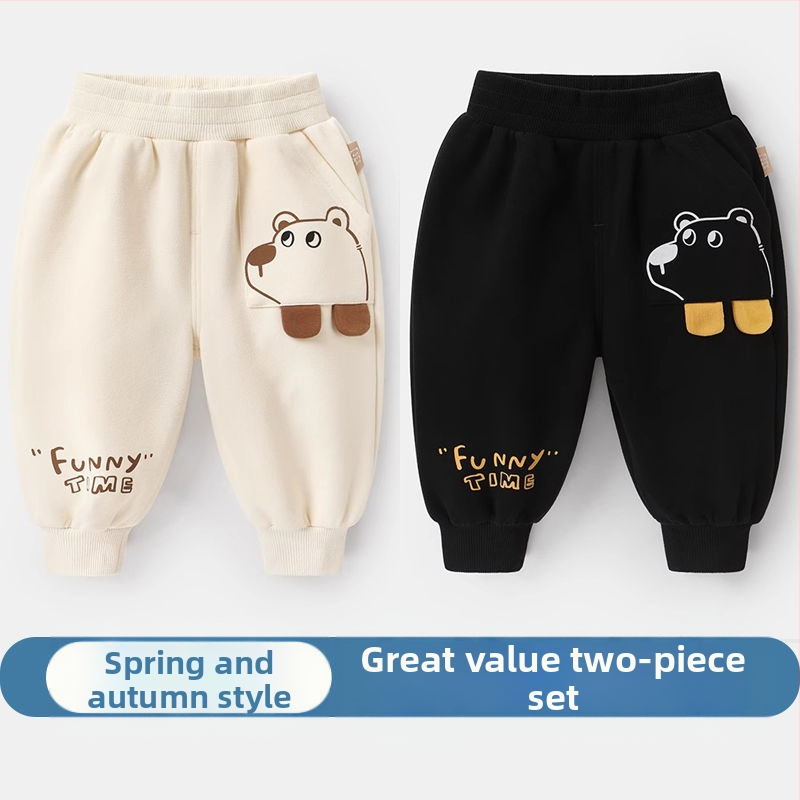 Hlače za dječake Proljetne i jesenske ležerne hlače s lampionom za bebe Proljetne i jesenske dječje duge hlače za dječake i djevojčice Gornja odjeća Proljetna moda