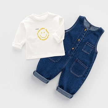 Βρεφικές τιράντες ανοιξιάτικες και φθινοπωρινές γυναικείες ολόσωμες φόρμες Treasure, παιδικά casual παντελόνια, βρεφικά ανδρικά παντελόνια Treasure, παιδικά τζιν παντελόνια για κορίτσια, φθινοπωρινά παντελόνια