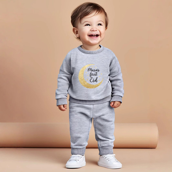 Παιδικό κοστούμι μικρού και μεσαίου μεγέθους για παιδιά με στρογγυλή λαιμόκοψη, παντελόνι με μακριά μανίκια, εκτύπωση, αγοράκι, διασυνοριακό, εξωτερικό εμπόριο, εκρηκτική πηγή θερμότητας, άμεση προμήθεια εργοστασίου