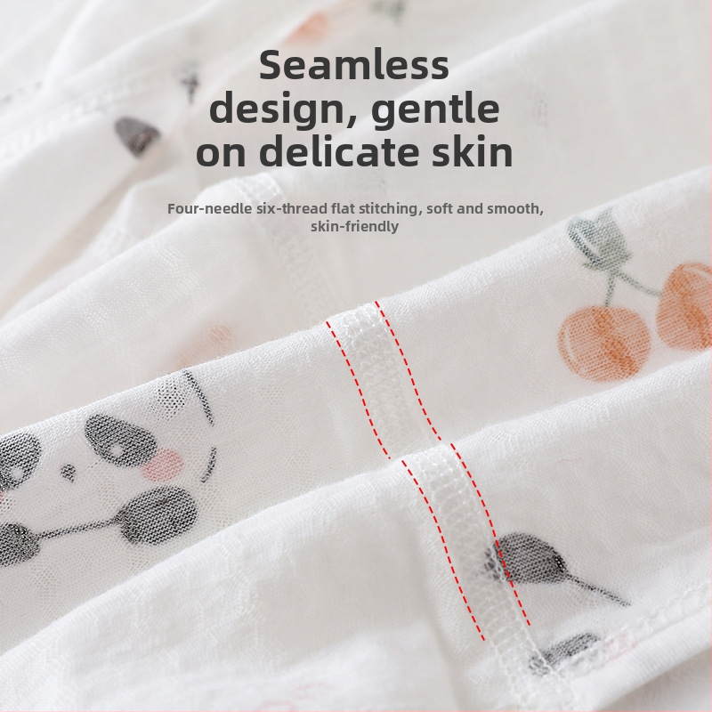 Бебешки жилет, летен тънък памучен жилет за бебета и момичета, без ръкави, дишаща основа, защита на корема, ежедневна жилетка