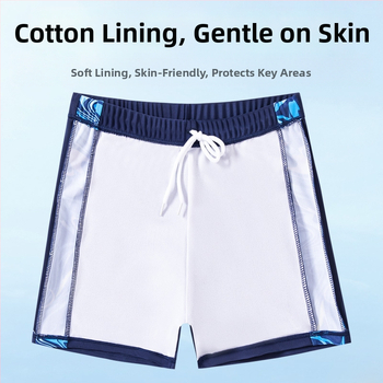 Σετ μαγιό για αγόρια, κορεάτικο στυλ, μαγιό παραλίας καμουφλάζ, μεσαίου και μεγάλου μεγέθους, παιδικό μαγιό προπόνησης φοιτητών που στεγνώνει γρήγορα