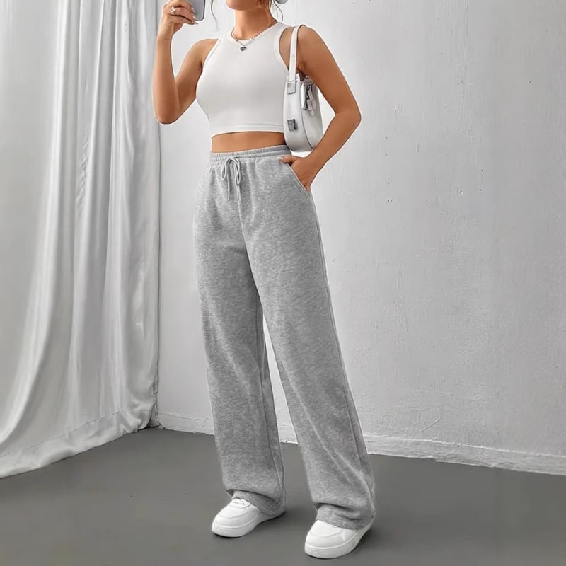 Stil european și american, modă stradală, pantaloni de trening largi pentru femei, 2025, marcă directă din fabrică, pantaloni pentru femei