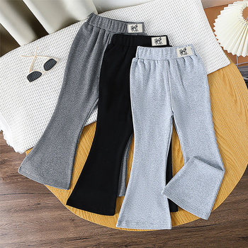 Tüdrukute laienevad püksid puhtast puuvillast ülerõivad kevad- ja sügisriided lastele naiste püksid beebide retuusid tüdrukute puhtast puuvillast püksid elastsed