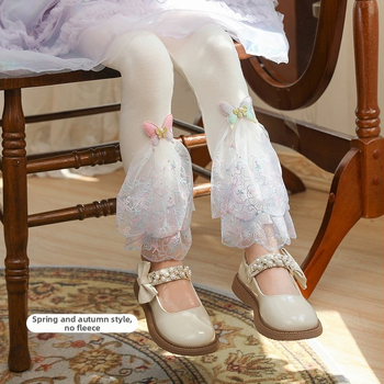 Κολάν για κορίτσια σε στυλ πριγκίπισσας, με δαντέλα Super Fairy, χαριτωμένο παντελόνι πριγκίπισσας με δαντέλα, λεπτή δαντέλα, σε στιλ Western, all-match