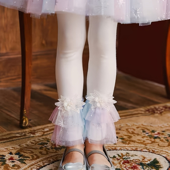 Κολάν για κορίτσια σε στυλ πριγκίπισσας, με δαντέλα Super Fairy, χαριτωμένο παντελόνι πριγκίπισσας με δαντέλα, λεπτή δαντέλα, σε στιλ Western, all-match