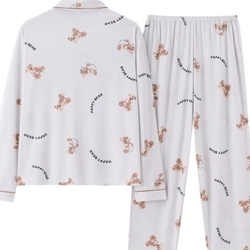 Ευρώπη και Ηνωμένες Πολιτείες διασυνοριακή TEMU άνοιξη και φθινόπωρο 3D ψηφιακή εκτύπωση πιτζάμες με μακριά μανίκια και πέτο γυναικείο κοστούμι POD ένα κομμάτι προσαρμοσμένο