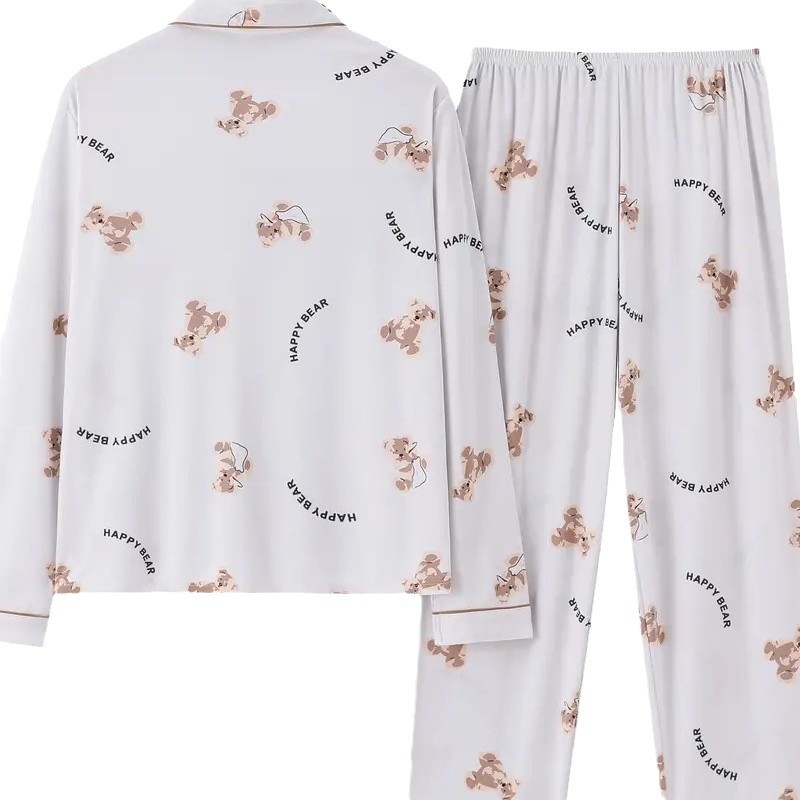 Euroopa ja Ameerika Ühendriikide piiriülene TEMU kevad- ja sügisene 3D-digitaalprintimisega pikkade varrukatega revääriga pidžaamaülikond naistele POD ühes tükis kohandatud